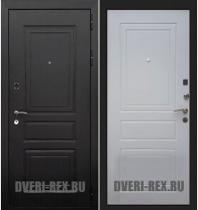 Стальная дверь Рекс 6 Лондон (Белый ясень)